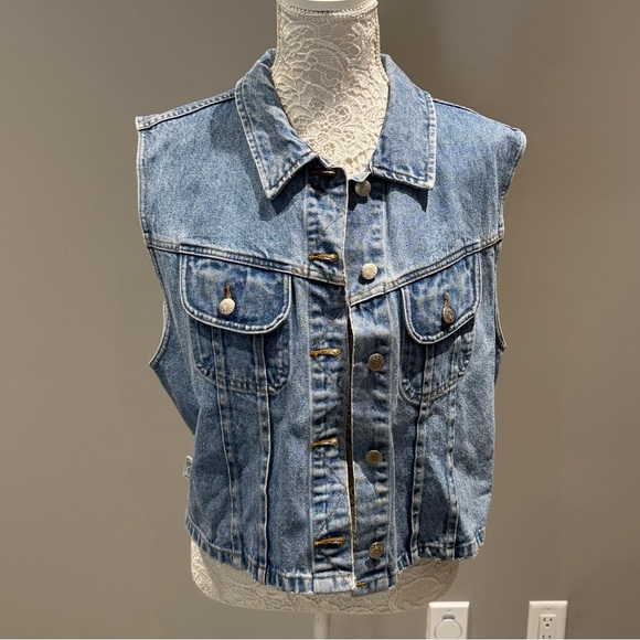Looney Tunes Denim Vest Sz XL - Picture 2 of 7